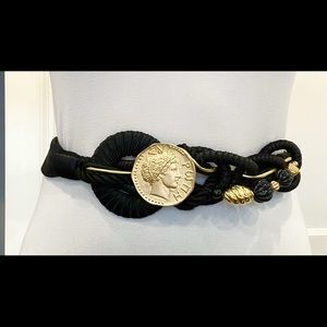 Susan Maddox designs vintage black and gold belt